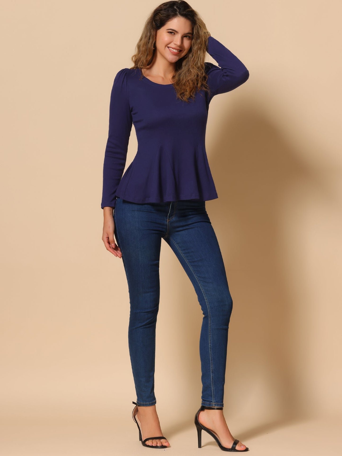 Mila Shirt Dames | Lange Mouwen & Ronde Hals