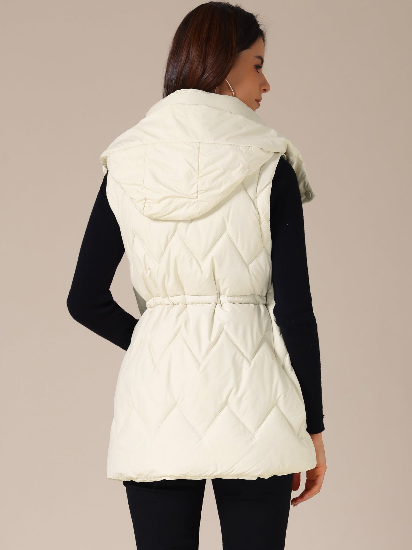 Dames Bodywarmer | Lang & Gewatteerd met Capuchon
