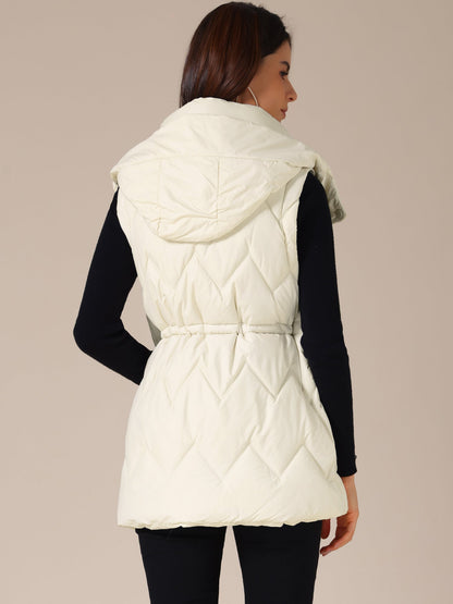 Dames Bodywarmer | Lang & Gewatteerd met Capuchon