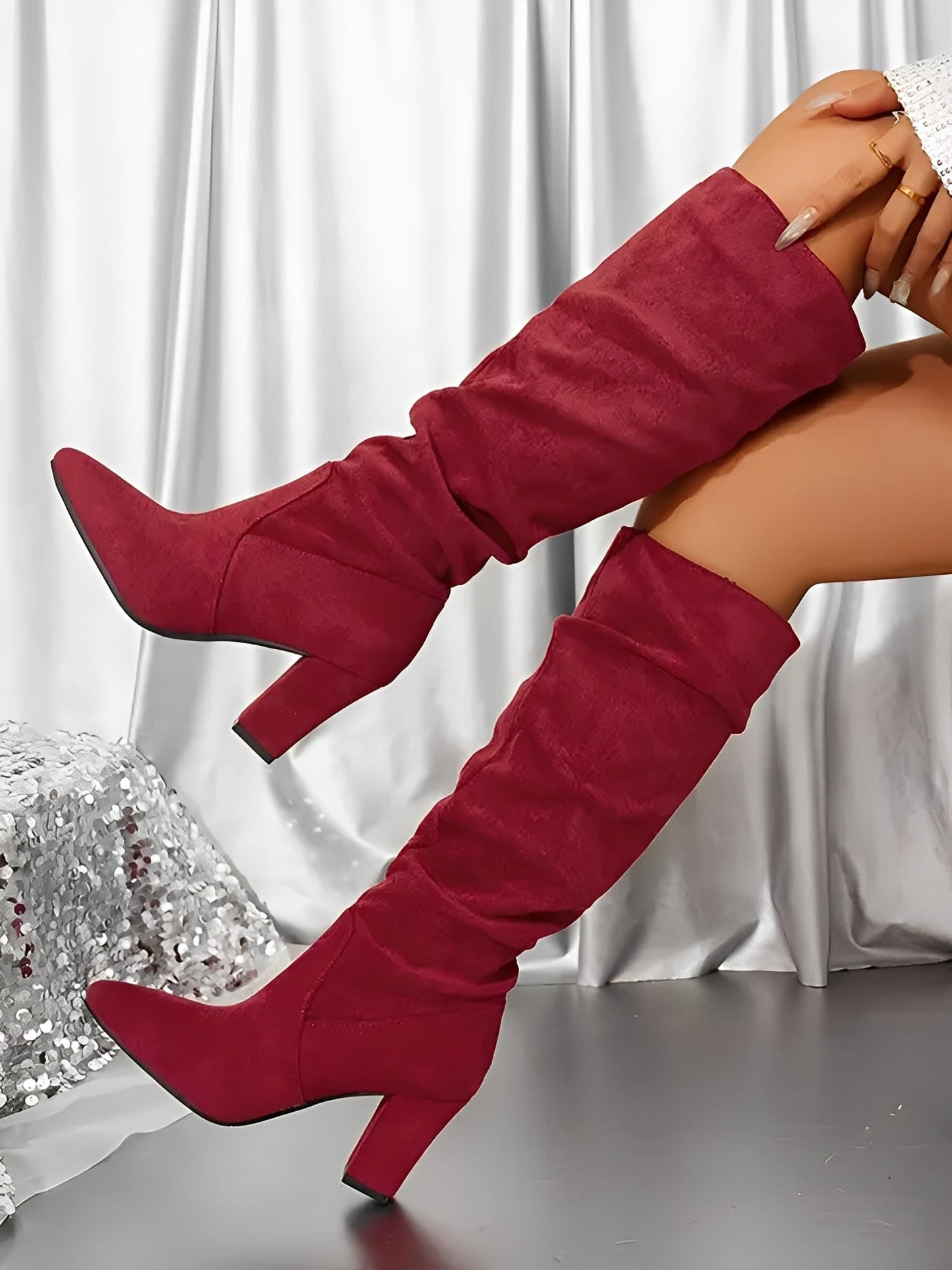 Aria | Hoge Suede Laarzen Dames