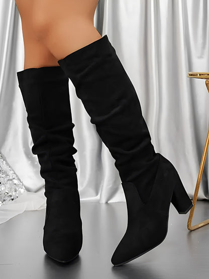 Aria | Hoge Suede Laarzen Dames