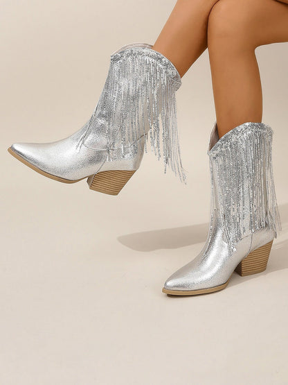Sierra Cowgirl Laarzen | Metallic Glans & Franjes