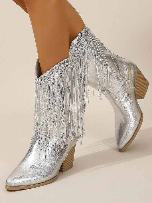 Sierra Cowgirl Laarzen | Metallic Glans & Franjes