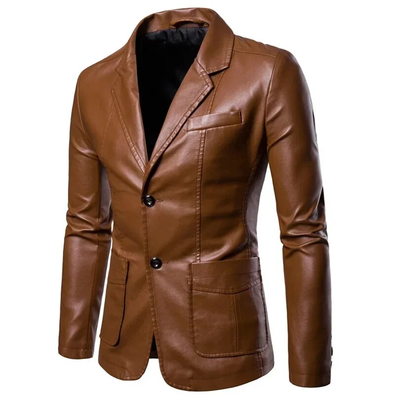 Bastien - Stijlvolle Leren Blazer voor Heren