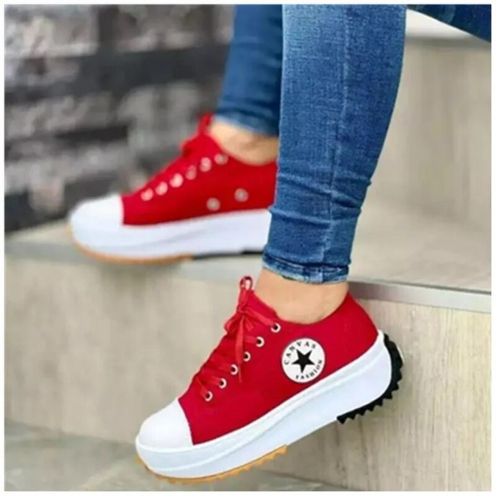 Nova Sneakers Dames | Canvas & Veters