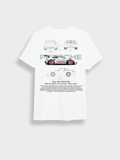 Sportief Oversized T-shirt met Porsche Auto Design
