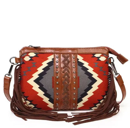 Indira - Bohemian Schoudertas met Reliëf