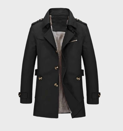 Trenchcoat Heren | Knoopsluiting & Tussenjas
