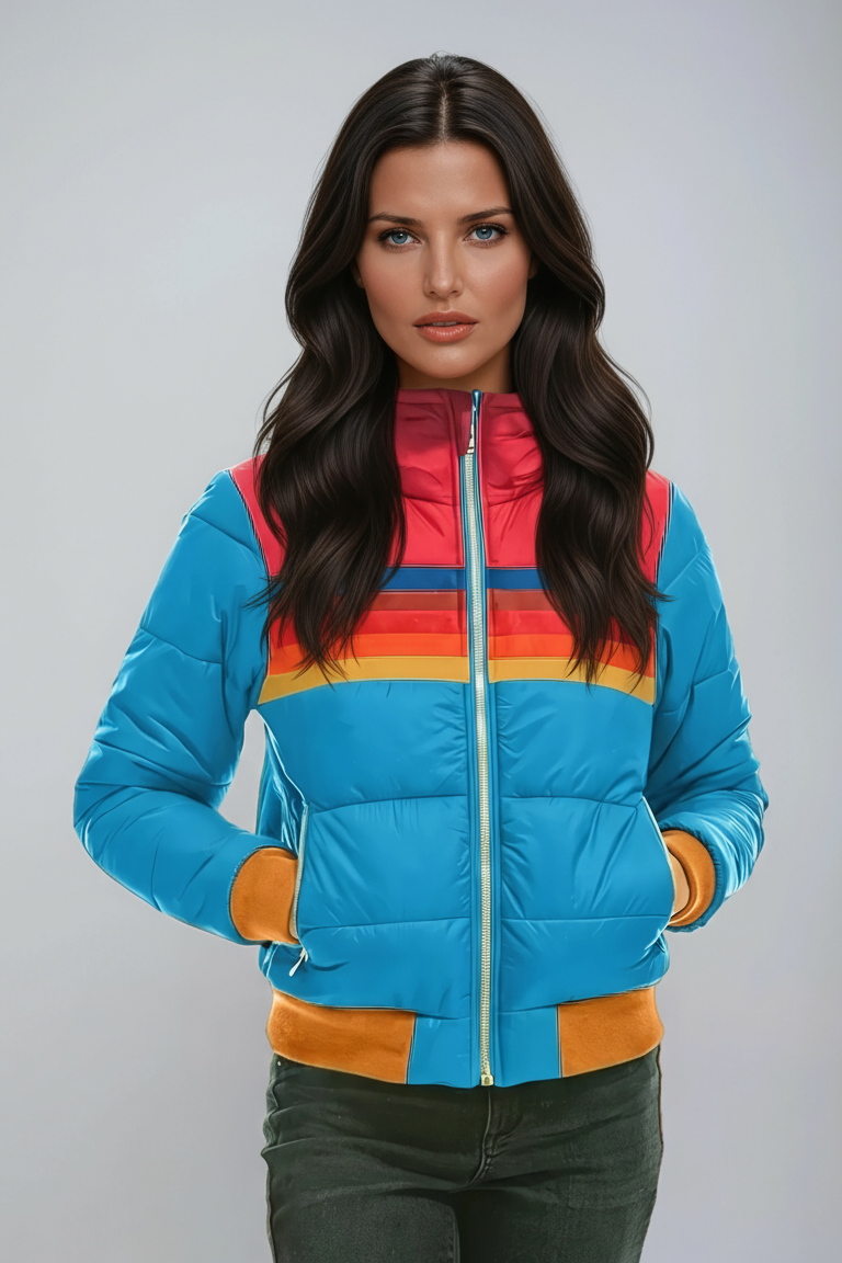 Winterjas Dames – Puffer Jas & Retro Kleuren